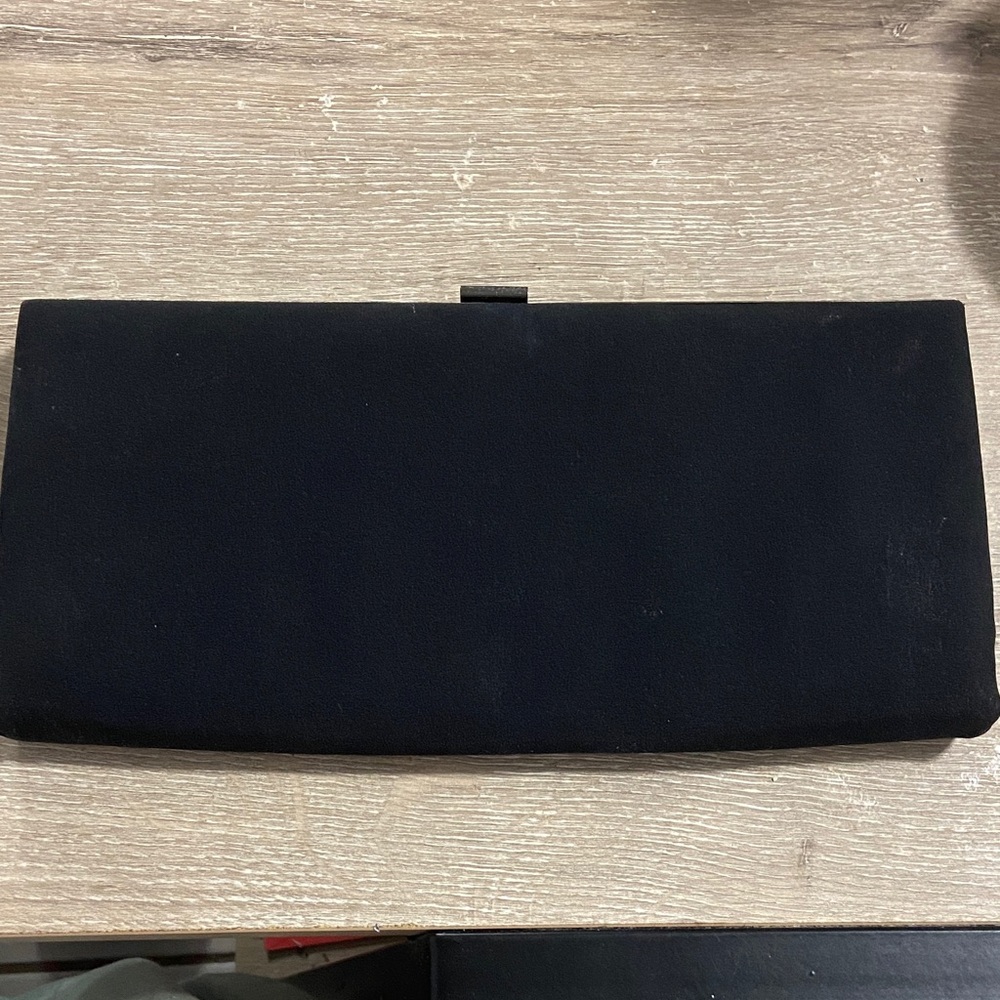Vintage Elegant Black Long Clutch